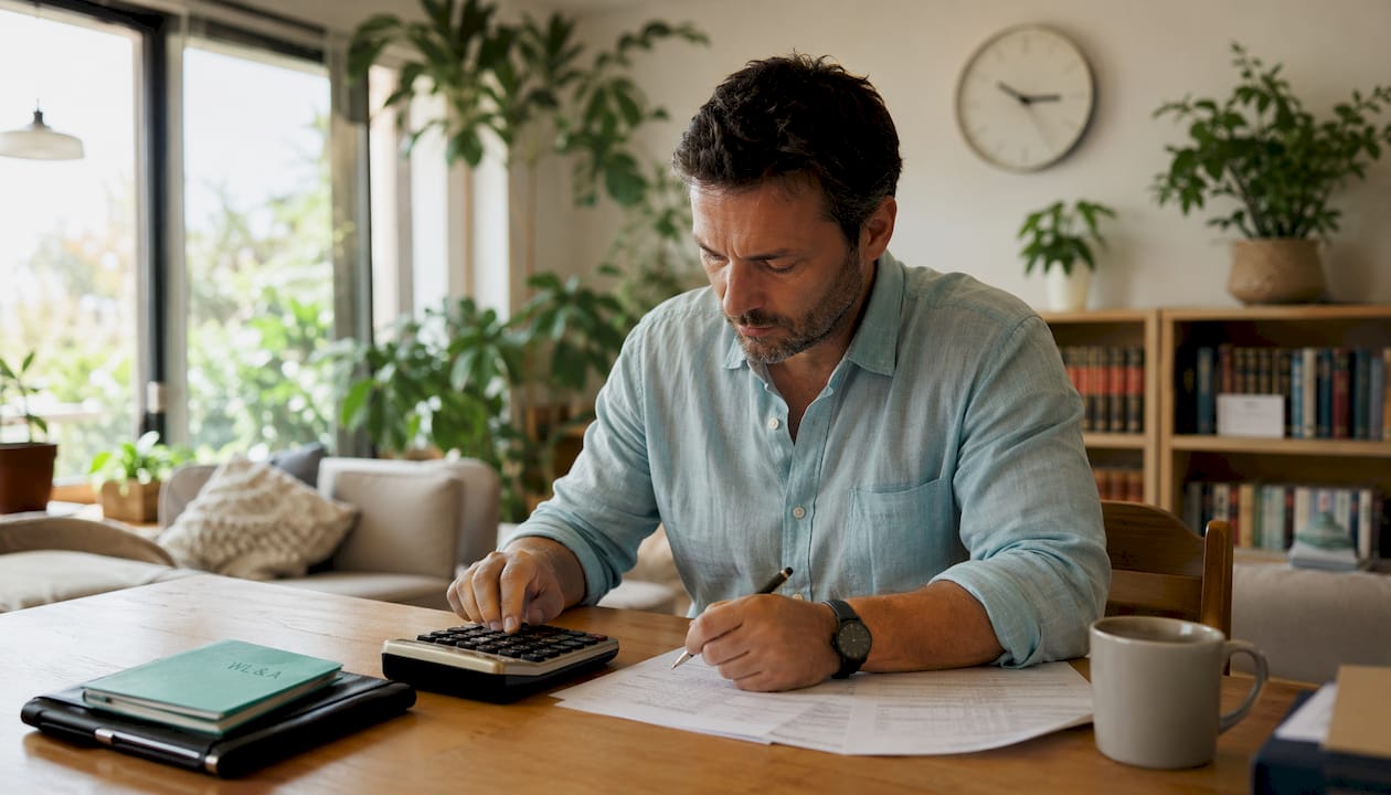 Conveyancer calculating settlement adjustments