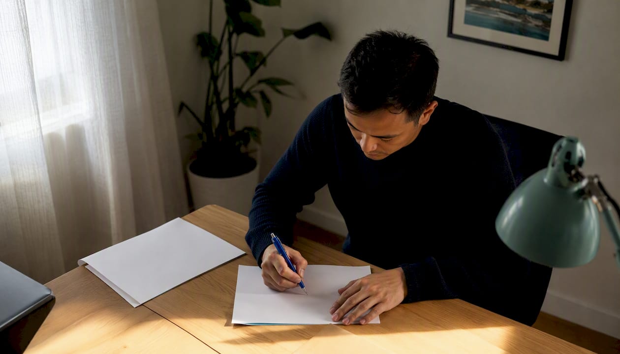 Hands stamping property documents