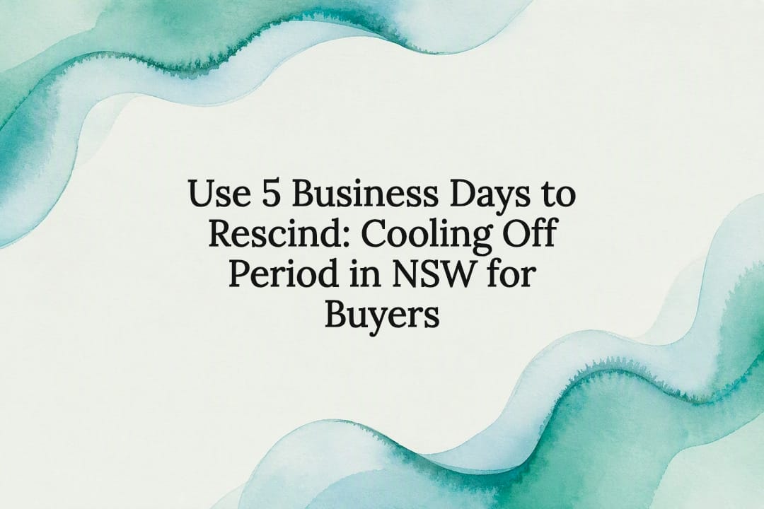 Decorative NSW cooling-off period title card